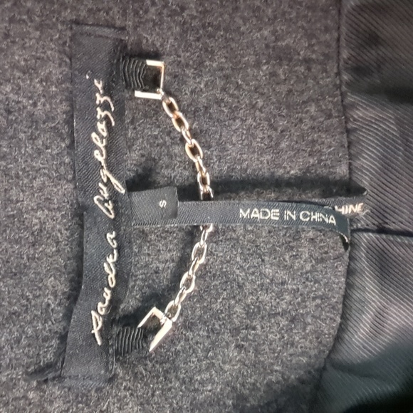 SANDRA AUGELAZZI* 100% wool 3/4 length satin lined 3 button front winter coat - Picture 10 of 14